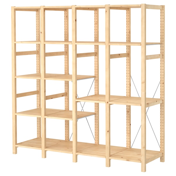 IKEA IVAR 4 section shelving unit, pine, 70 1/2x19 5/8x70 1/2 in , IKEA Sale | 52397WEFN