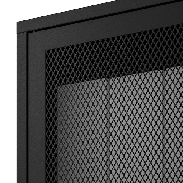 IKEA IVAR cabinet with doors, black mesh, 63x11 3/4x32 5/8 in , IKEA Sale | 72153PZKU