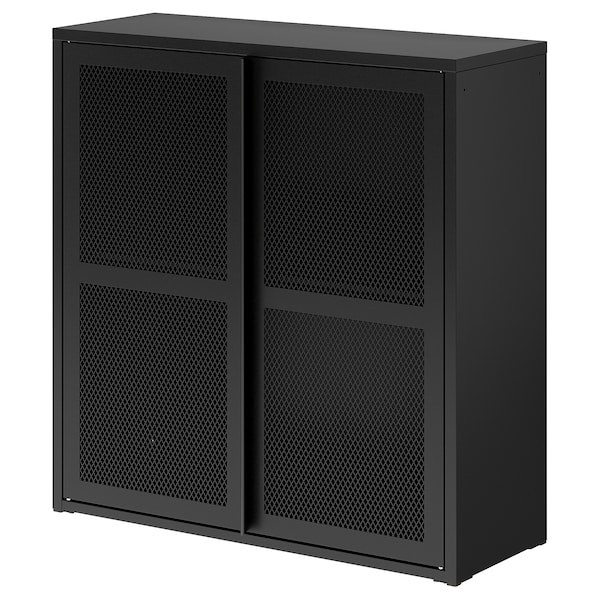 IKEA IVAR cabinet with doors, black mesh, 31 1/2x32 5/8 in , IKEA Sale | 56079WMKC