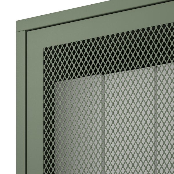 IKEA IVAR cabinet with doors, gray-green mesh, 63x11 3/4x32 5/8 in , IKEA Sale | 98425CXHV