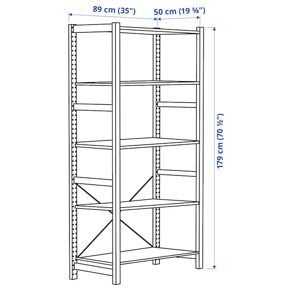 IKEA IVAR shelf unit, pine, 35x19 5/8x70 1/2 in , IKEA Sale | 98307TUCH