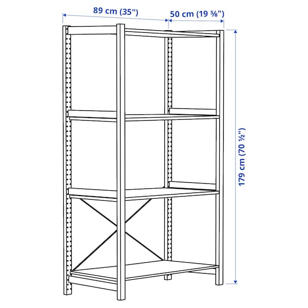 IKEA IVAR shelving unit, pine, 35x19 5/8x70 1/2 in , IKEA Sale | 96701TJQY