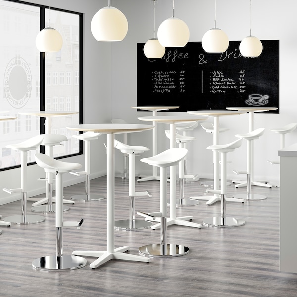 IKEA JANINGE bar stool, white, 29 7/8 in , IKEA Sale | 49286EKYI