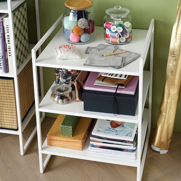 IKEA JONAXEL shelf unit, white, 19 5/8x20 1/8x27 1/2 in , IKEA Sale | 01746YQOK