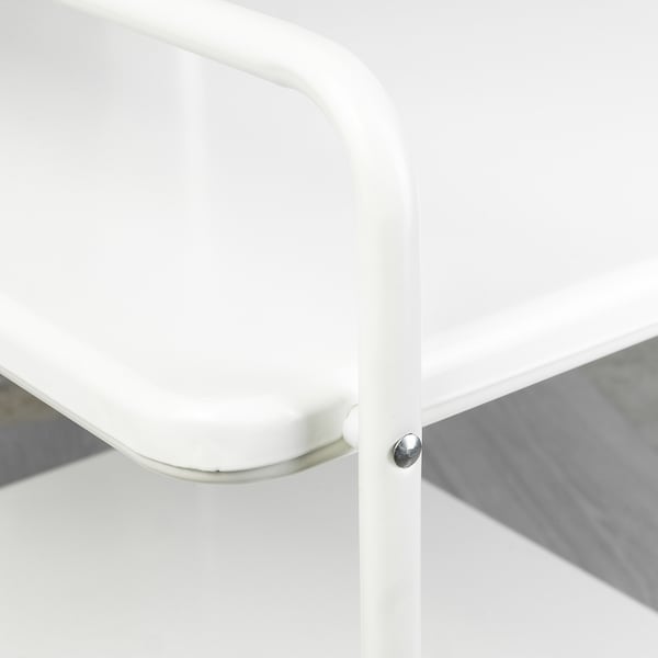 IKEA JÄRLÅSA side table on casters, white, 25 5/8x17 3/4 in , IKEA Sale | 54609GEFK