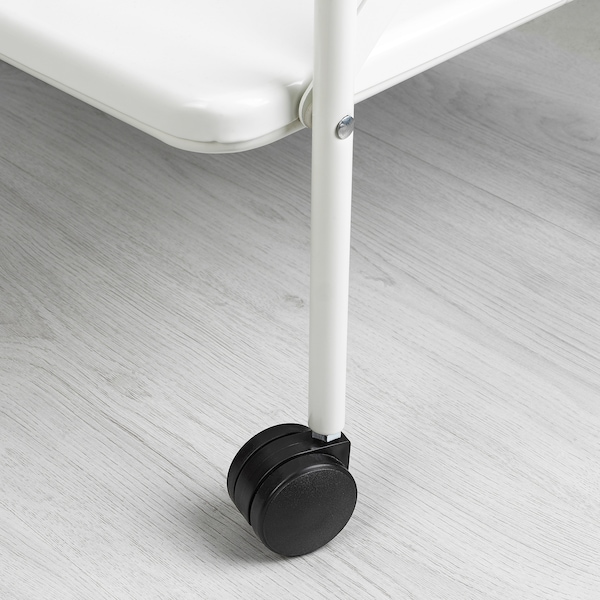 IKEA JÄRLÅSA side table on casters, white, 25 5/8x17 3/4 in , IKEA Sale | 54609GEFK