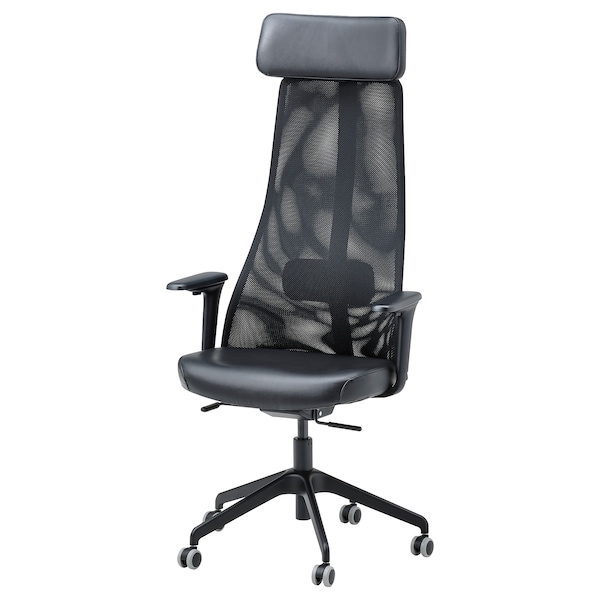 IKEA JÄRVFJÄLLET office chair with armrests, Glose black , IKEA Sale | 71906VYCU