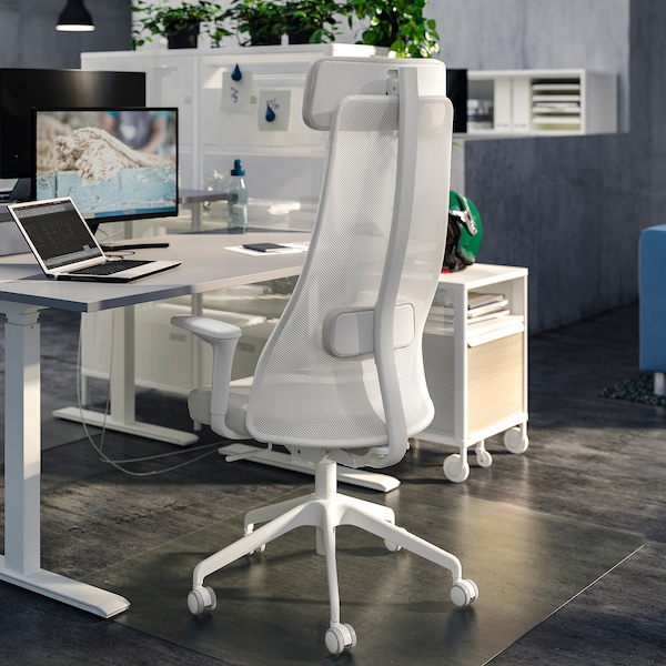 IKEA JÄRVFJÄLLET office chair with armrests, Grann white , IKEA Sale | 32061NLZS