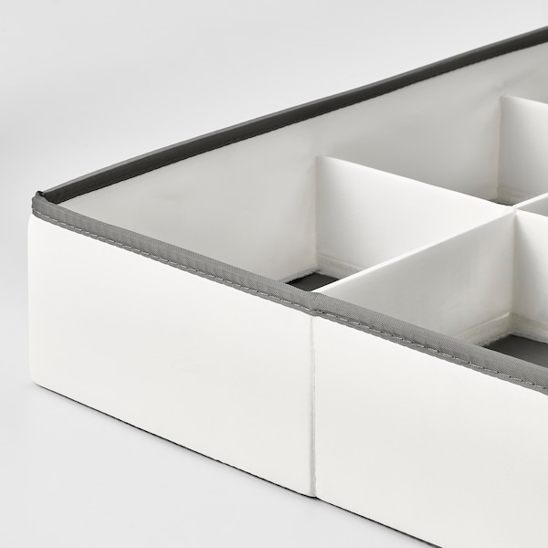 IKEA JÄTTEBJÖRN organizer, white/gray, 19 ¾x13 ¾x3 ½ in , IKEA Sale | 72018UPBR