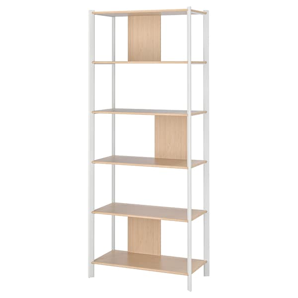 IKEA JÄTTESTA shelf unit, white/light bamboo, 31 1/2x76 3/4 in , IKEA Sale | 49867ZCFR