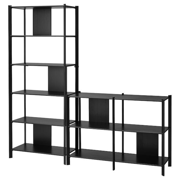 IKEA JÄTTESTA storage combination, black, 78 3/4x15 3/4x76 3/4 in , IKEA Sale | 74368AZFW