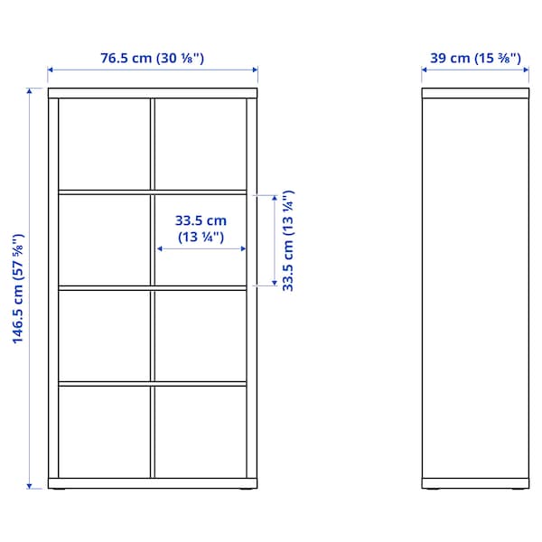 IKEA KALLAX / LAGKAPTEN workstation, black/black-brown, 30 3/8x62 5/8x57 7/8 in , IKEA Sale | 18765NQHZ