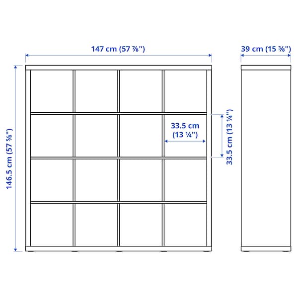 IKEA KALLAX / LAGKAPTEN workstation, black/black-brown, 57 7/8x62 5/8x57 7/8 in , IKEA Sale | 61824WXTL