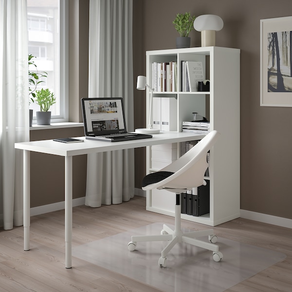 IKEA KALLAX / LAGKAPTEN workstation, white, 30 3/8x70 1/2x57 7/8 in , IKEA Sale | 41628QSHD