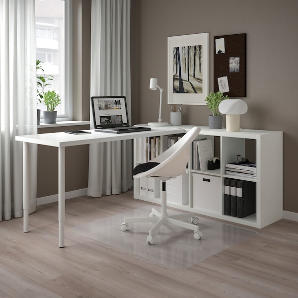 IKEA KALLAX / LAGKAPTEN workstation, white, 30 3/8x70 1/2x57 7/8 in , IKEA Sale | 41628QSHD