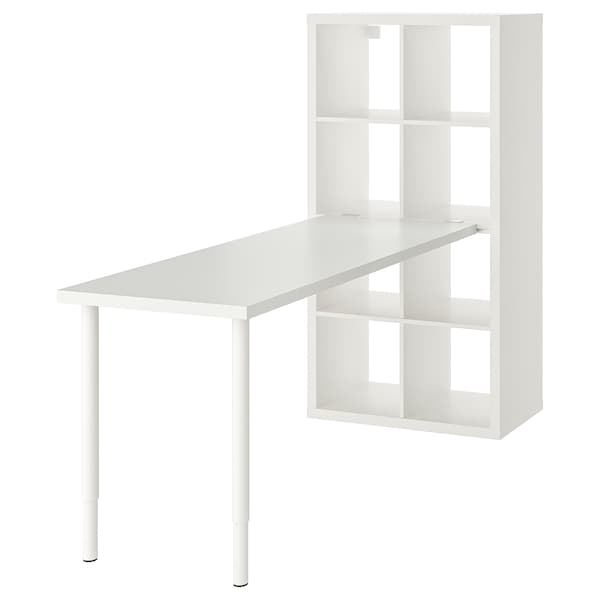 IKEA KALLAX / LAGKAPTEN workstation, white, 30 3/8x70 1/2x57 7/8 in , IKEA Sale | 41628QSHD