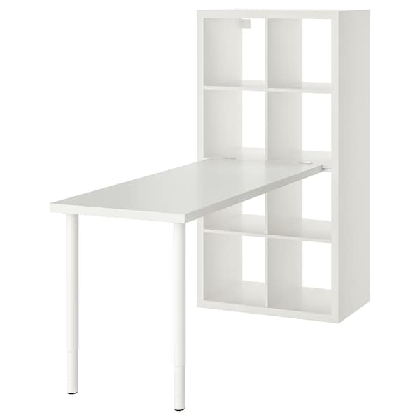 IKEA KALLAX / LAGKAPTEN workstation, white, 30 3/8x62 5/8x57 7/8 in , IKEA Sale | 79310TUHI