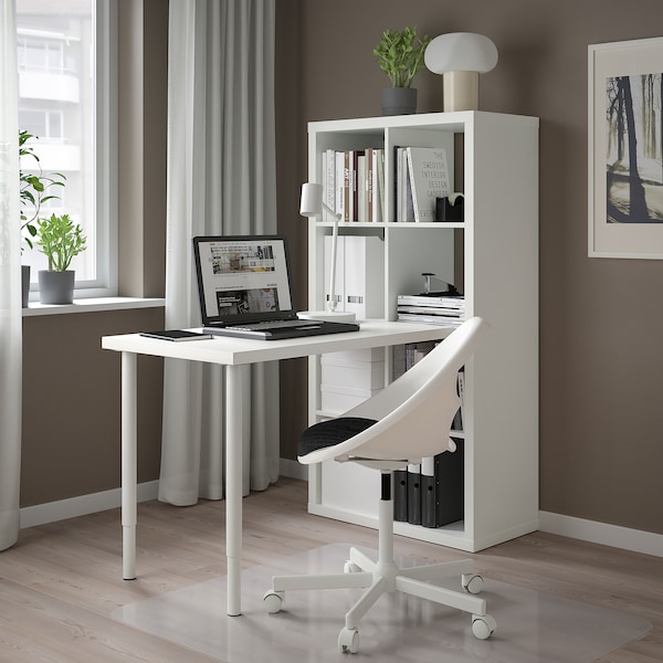 IKEA KALLAX / LINNMON workstation, white, 30 3/8x54 3/4x57 7/8 in , IKEA Sale | 28547HTGU