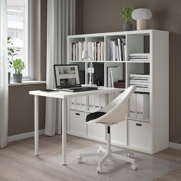 IKEA KALLAX / LINNMON workstation, white, 57 7/8x54 3/4x57 7/8 in , IKEA Sale | 40219JKPN