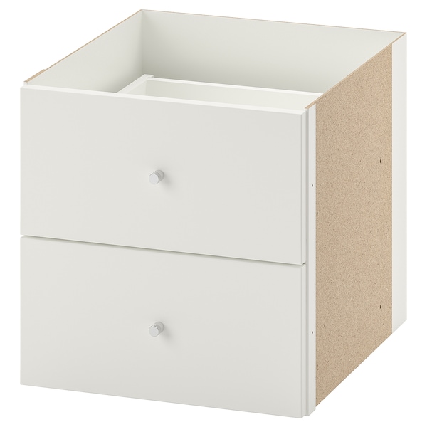 IKEA KALLAX insert with 2 drawers, white, 13x13 in , IKEA Sale | 05348YIKS