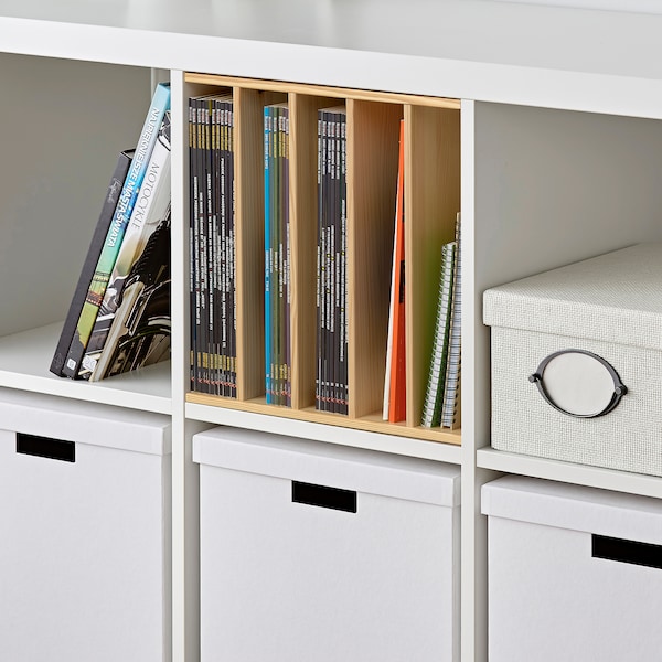 IKEA KALLAX insert with 4 shelves, pine, 13x13 in , IKEA Sale | 07538TLCF