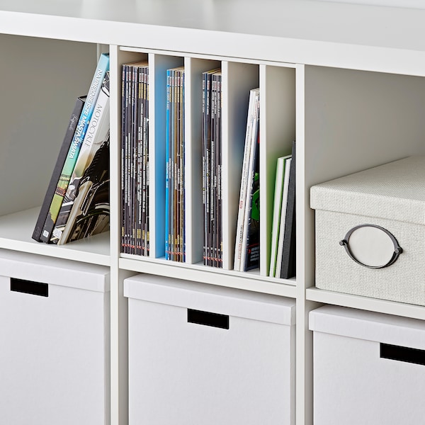 IKEA KALLAX insert with 4 shelves, white, 13x13 in , IKEA Sale | 29486SMVN