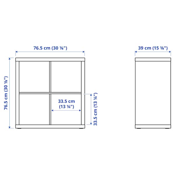 IKEA KALLAX shelving unit, with 2 doors/with 2 shelf inserts white, 30 3/8x30 3/8 in , IKEA Sale | 67815QJCG