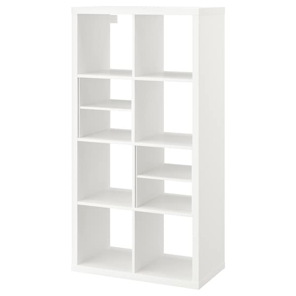 IKEA KALLAX shelving unit, with 2 shelf inserts/white, 57 7/8x30 3/8 in , IKEA Sale | 56083XQOZ