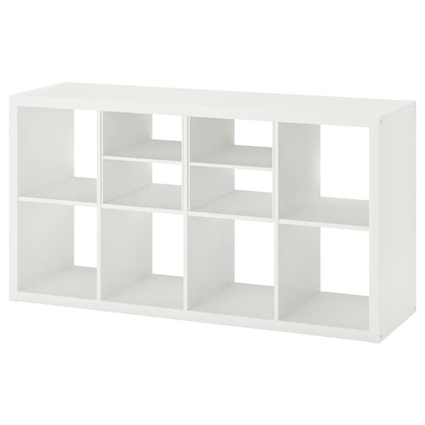 IKEA KALLAX shelving unit, with 2 shelf inserts/white, 57 7/8x30 3/8 in , IKEA Sale | 56083XQOZ