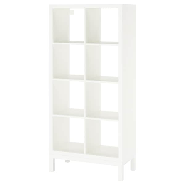 IKEA KALLAX shelving unit with underframe, white/white, 30 3/8x64 5/8 in , IKEA Sale | 32086YSXE