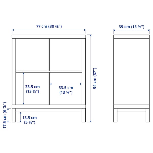 IKEA KALLAX shelving unit with underframe, black-brown/black, 30 3/8x37 in , IKEA Sale | 10234ZHMN