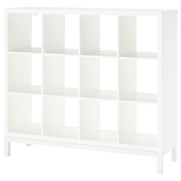 IKEA KALLAX shelving unit with underframe, white/white, 57 7/8x50 3/4 in , IKEA Sale | 27608WAEH