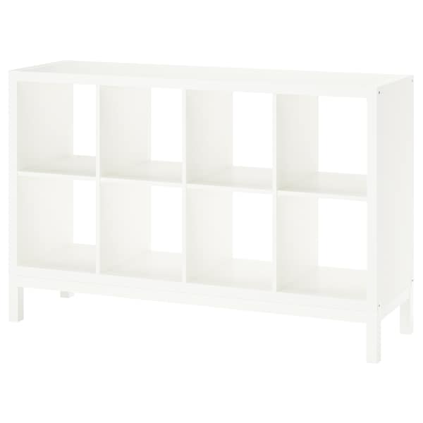 IKEA KALLAX shelving unit with underframe, white/white, 57 7/8x37 in , IKEA Sale | 61950YJPV