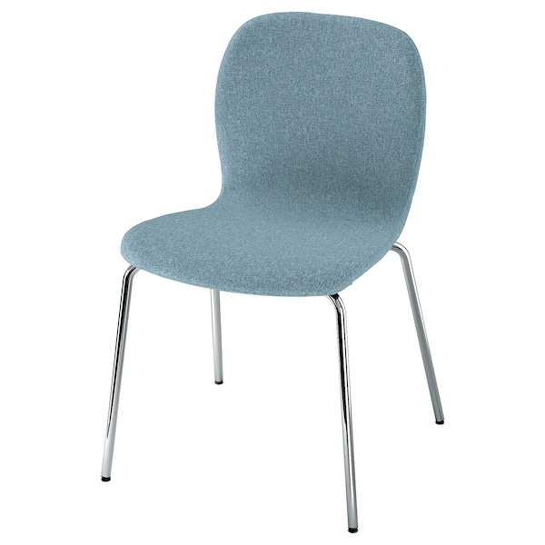 IKEA KARLPETTER chair, Gunnared light blue/Sefast chrome plated , IKEA Sale | 97354RQVK