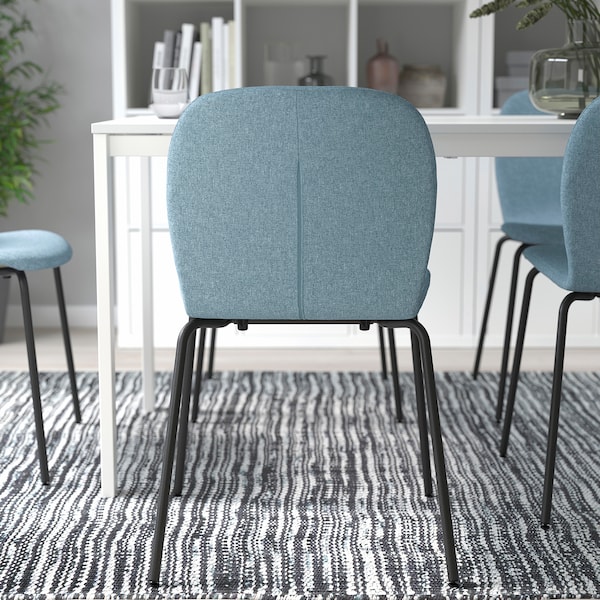 IKEA KARLPETTER chair, Gunnared light blue/Sefast black , IKEA Sale | 73016RQGL