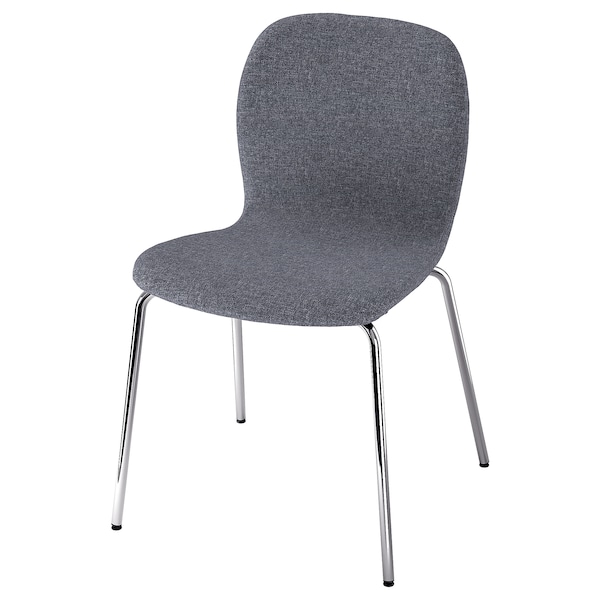 IKEA KARLPETTER chair, Gunnared medium gray/Sefast chrome plated , IKEA Sale | 75908AQYG