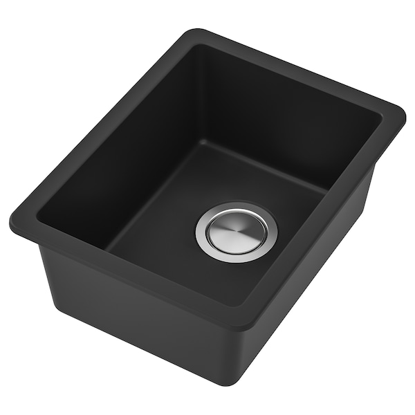 IKEA KILSVIKEN sink, black/quartz composite, 14 1/8x18 1/8 in , IKEA Sale | 16295CGHQ