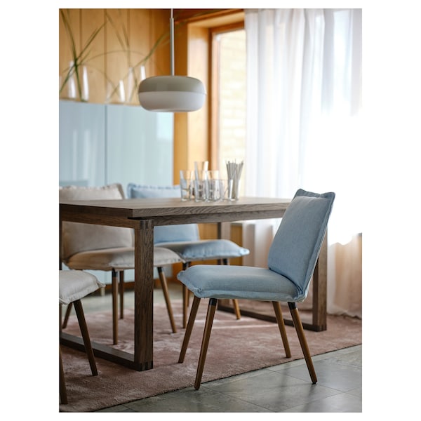 IKEA KLINTEN chair, brown/Kilanda pale blue , IKEA Sale | 73890KMXT