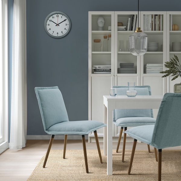 IKEA KLINTEN chair, brown/Kilanda pale blue , IKEA Sale | 73890KMXT