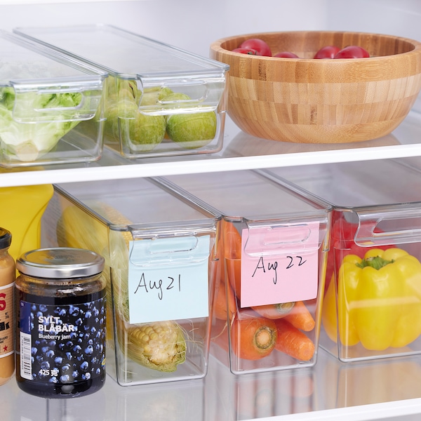 IKEA KLIPPKAKTUS storage box for fridge, clear, 12 ½x4x5 ½ in , IKEA Sale | 82364VUNE