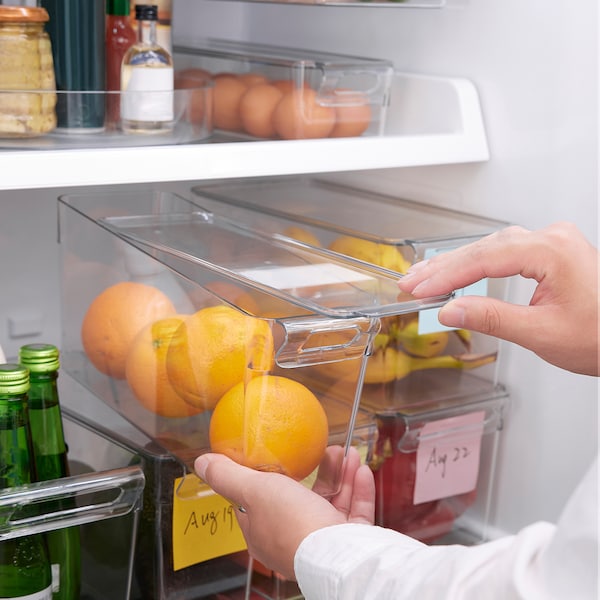 IKEA KLIPPKAKTUS storage box for fridge, clear, 12 ½x4x5 ½ in , IKEA Sale | 82364VUNE