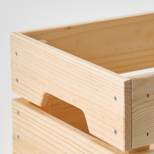 IKEA KNAGGLIG Box, pine, 9x12 ¼x6 in , IKEA Sale | 02963OUAR