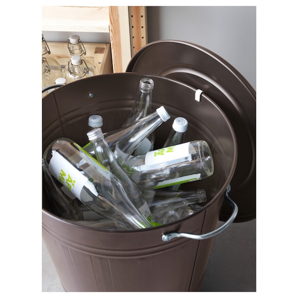 IKEA KNODD bin with lid, gray, 11 gallon , IKEA Sale | 95234VXZK