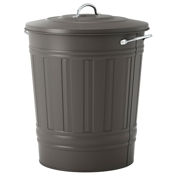 IKEA KNODD bin with lid, gray, 11 gallon , IKEA Sale | 95234VXZK