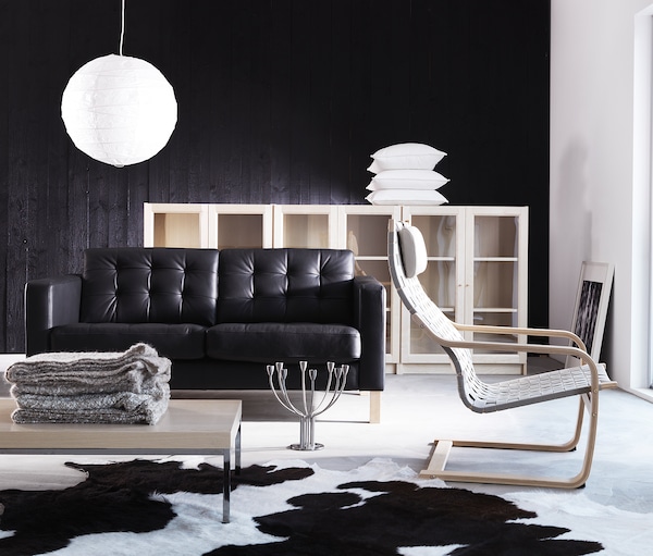 IKEA KOLDBY cowhide, black , IKEA Sale | 43852DZHV