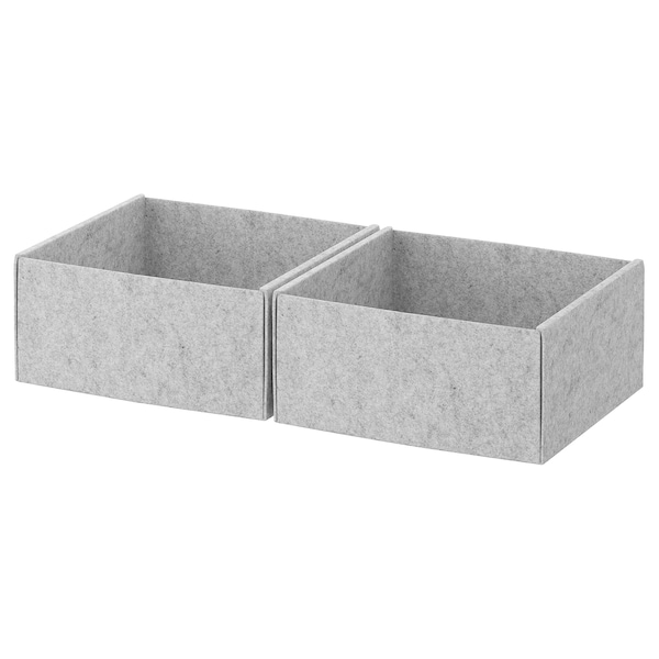 IKEA KOMPLEMENT box, light gray, 9 ¾x10 ½x4 ¾ in, 2 pack , IKEA Sale | 16294NRGQ