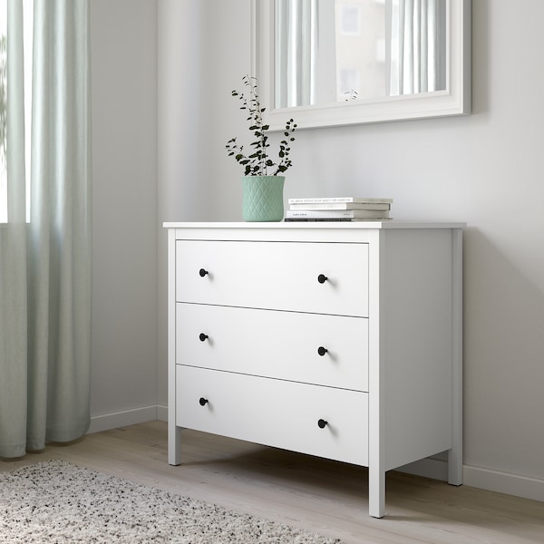 IKEA KOPPANG 3-drawer chest, white, 35 3/8x32 5/8 in , IKEA Sale | 23159HFGZ