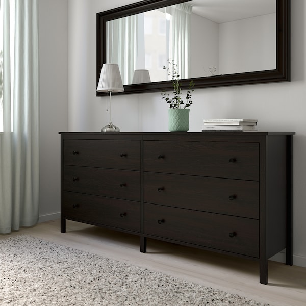 IKEA KOPPANG 6-drawer dresser, black-brown, 67 3/4x32 5/8 in , IKEA Sale | 34856RPTC