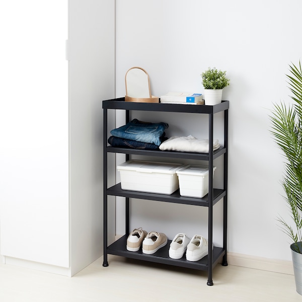 IKEA KORNSJÖ Shelf unit, black , IKEA Sale | 52317GEQT