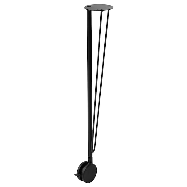 IKEA KRILLE leg with caster, black, 27 1/2 in , IKEA Sale | 03984ZMFJ